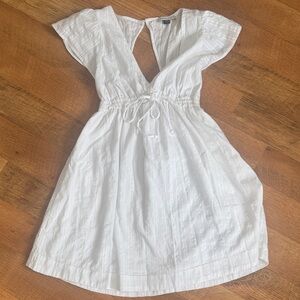 American Eagle Outfitters White Backless Dress